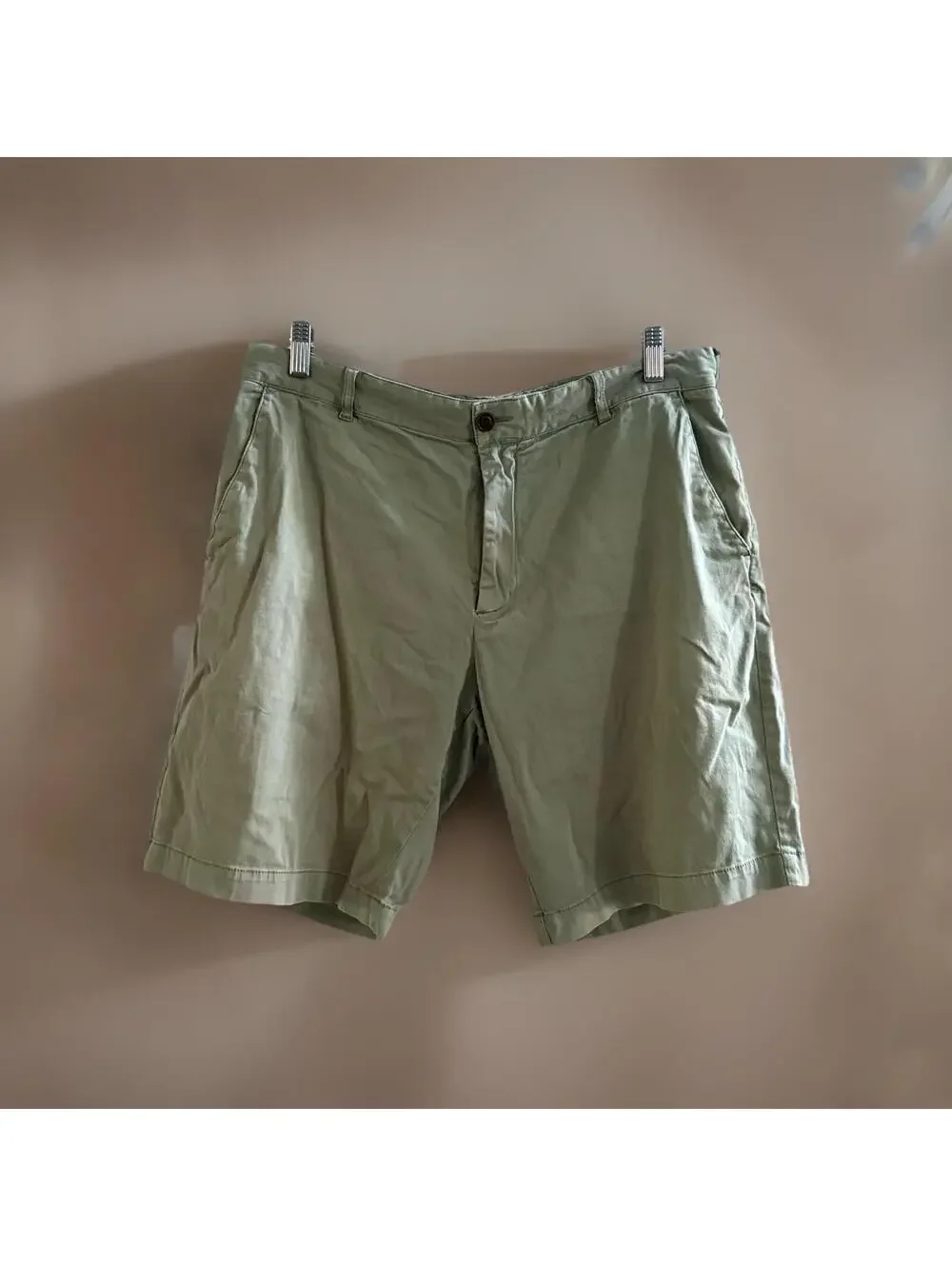 Faherty Mint Green Chino Shorts Mens 35 Cotton Stretch Casual Summer